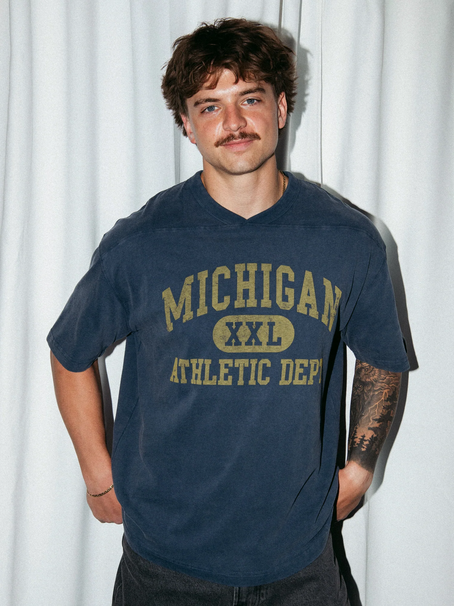 MICHIGAN XXL FOOTBALL TEE