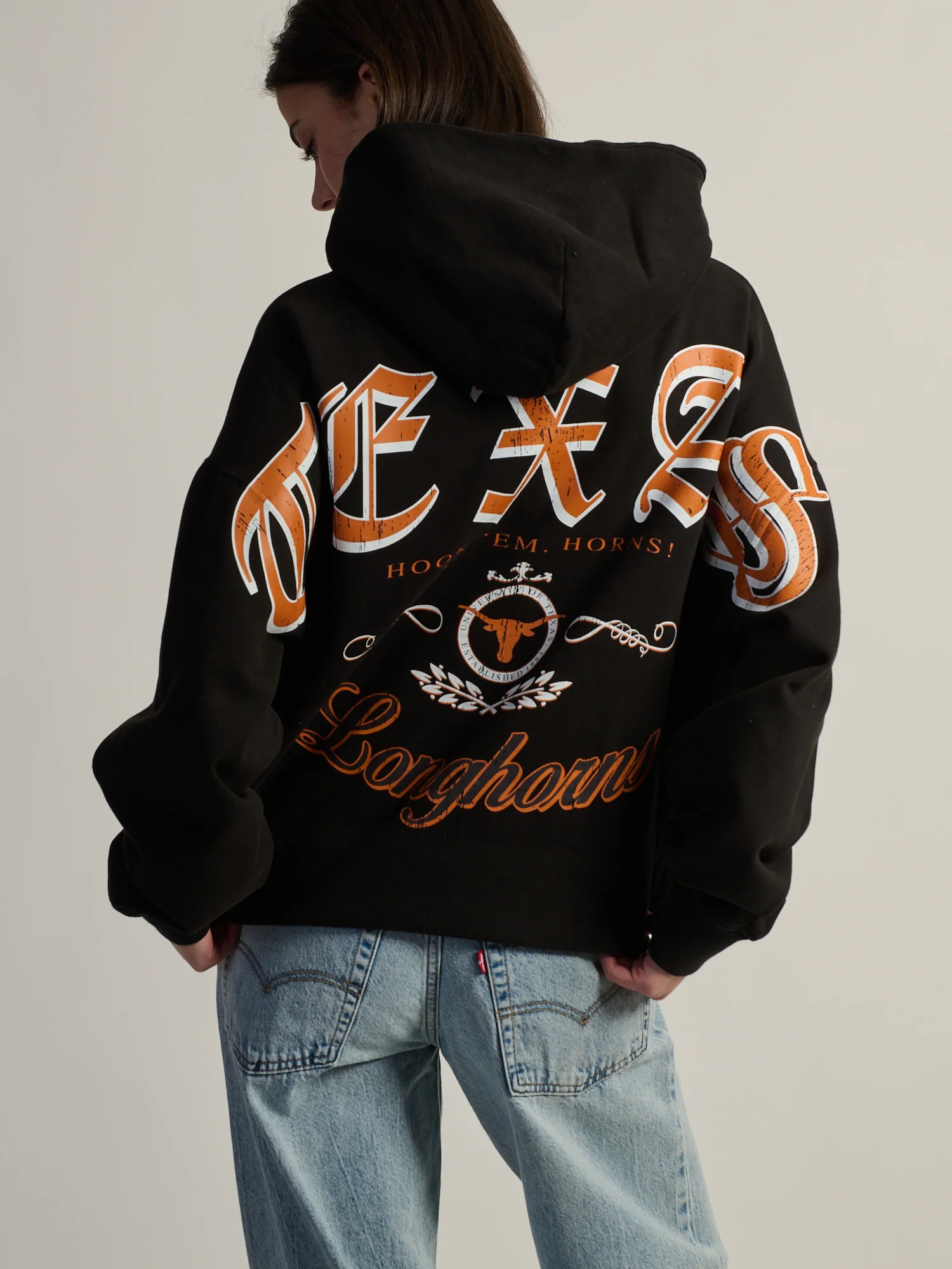 NCAA TEXAS SLEEVE TO SLEEVE PULLOVER HOODIE - Image 2