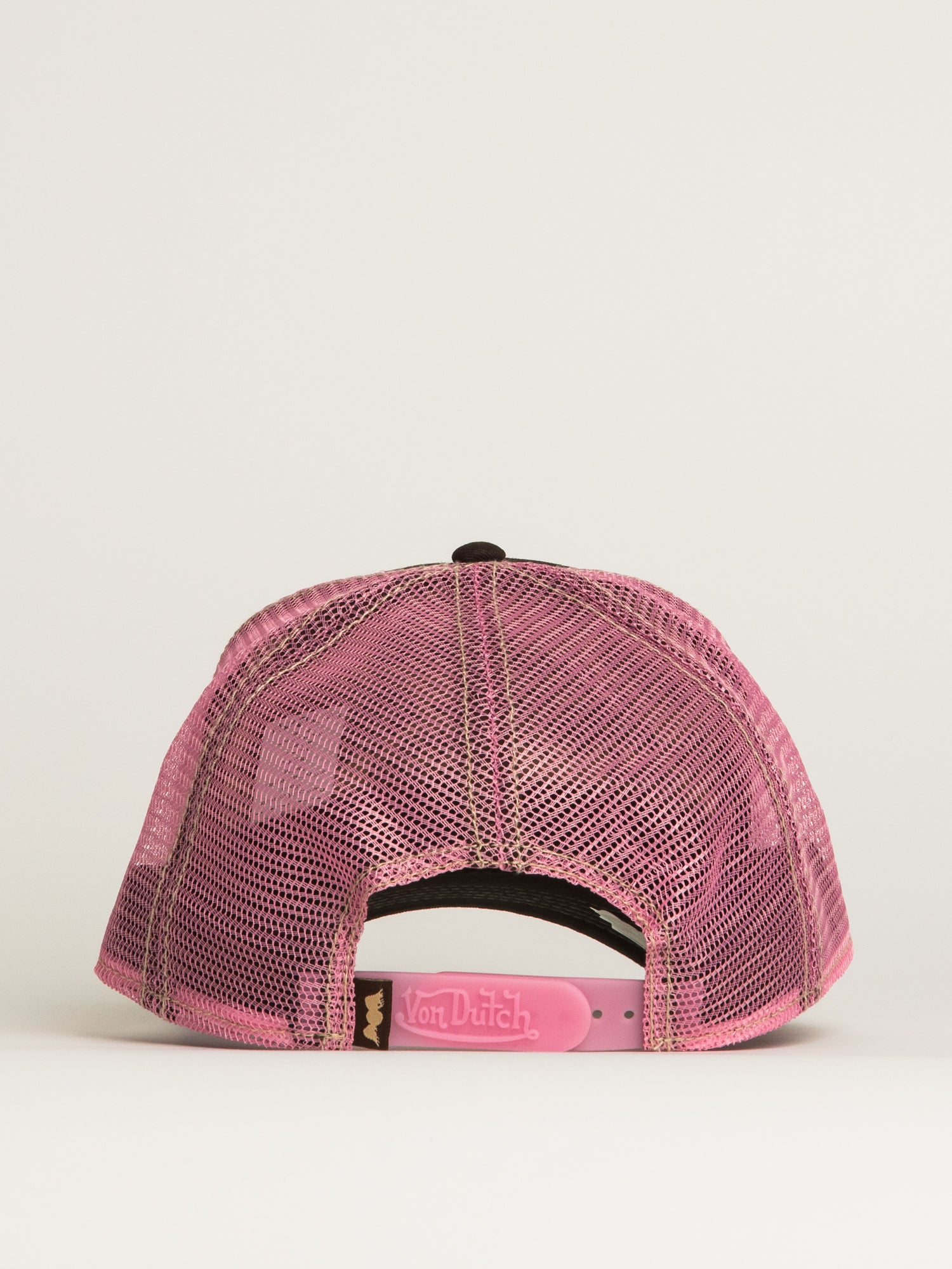 VON DUTCH STAPLE TRUCKER HAT - BLACK PINK - Image 4