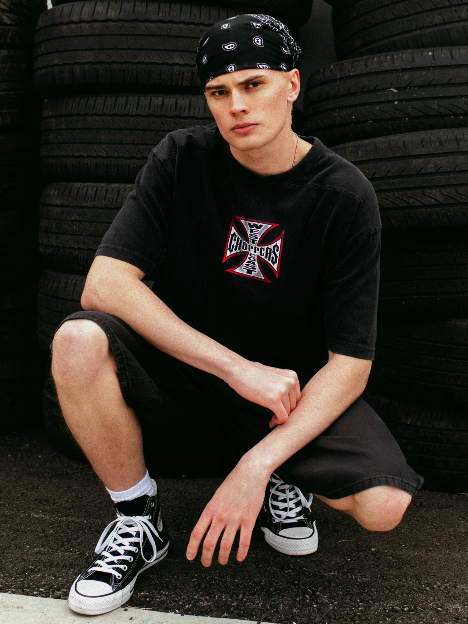 WEST COAST CHOPPERS VINTAGE FOOTBALL T-SHIRT - Image 2
