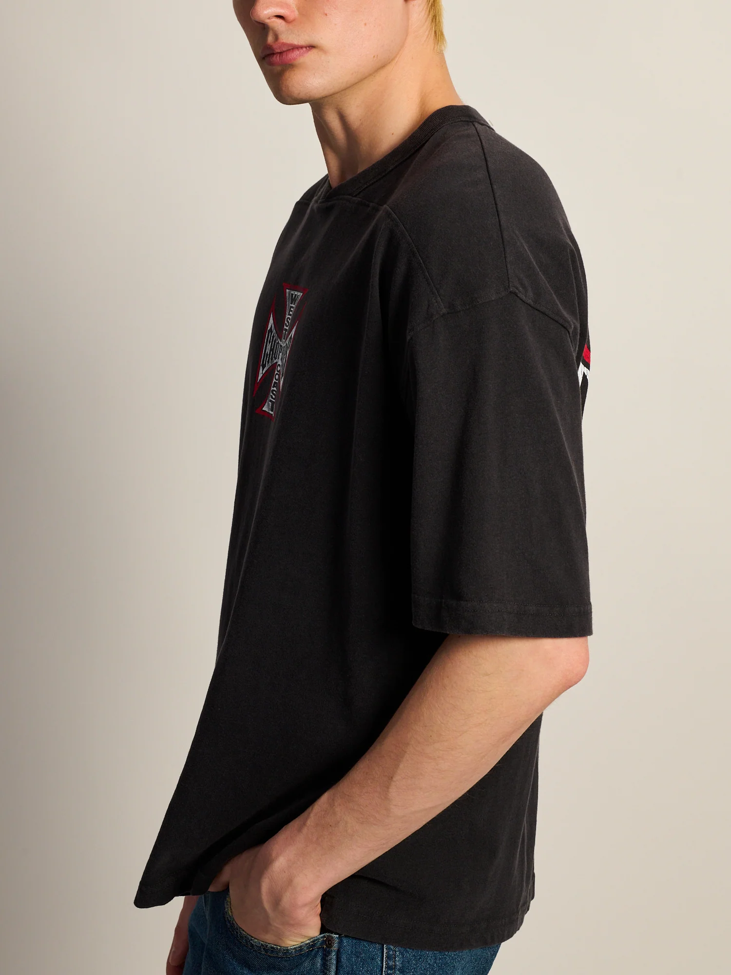 WEST COAST CHOPPERS VINTAGE FOOTBALL T-SHIRT - Image 6