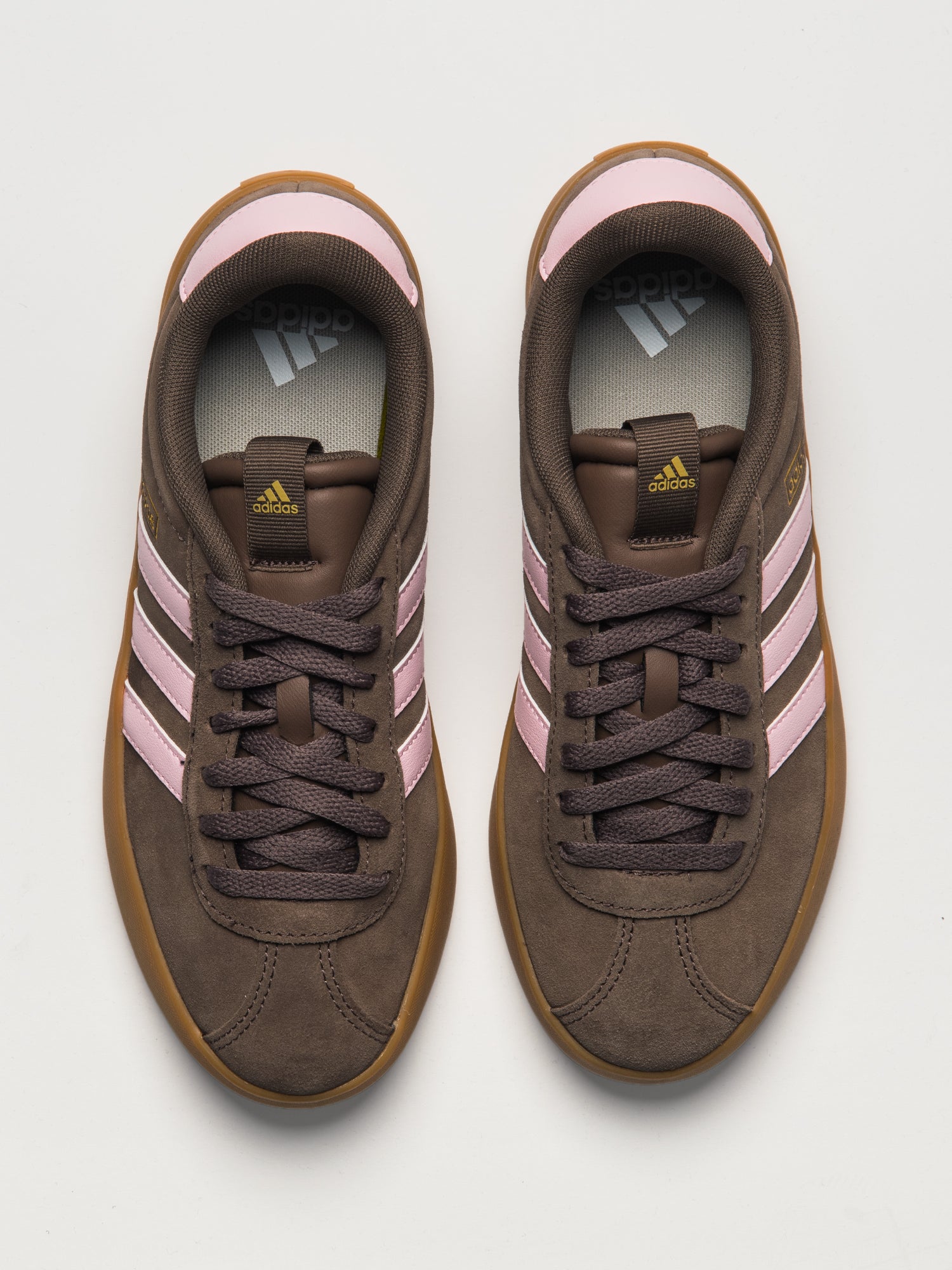 WOMENS ADIDAS VL COURT 3.0 - BROWN/PINK - Image 4