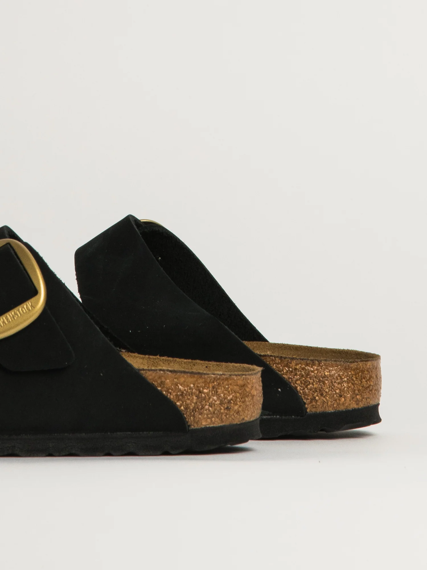 WOMENS BIRKENSTOCK ARIZONA BIG BUCKLE NUBUCK SANDALS - BLACK - Image 7