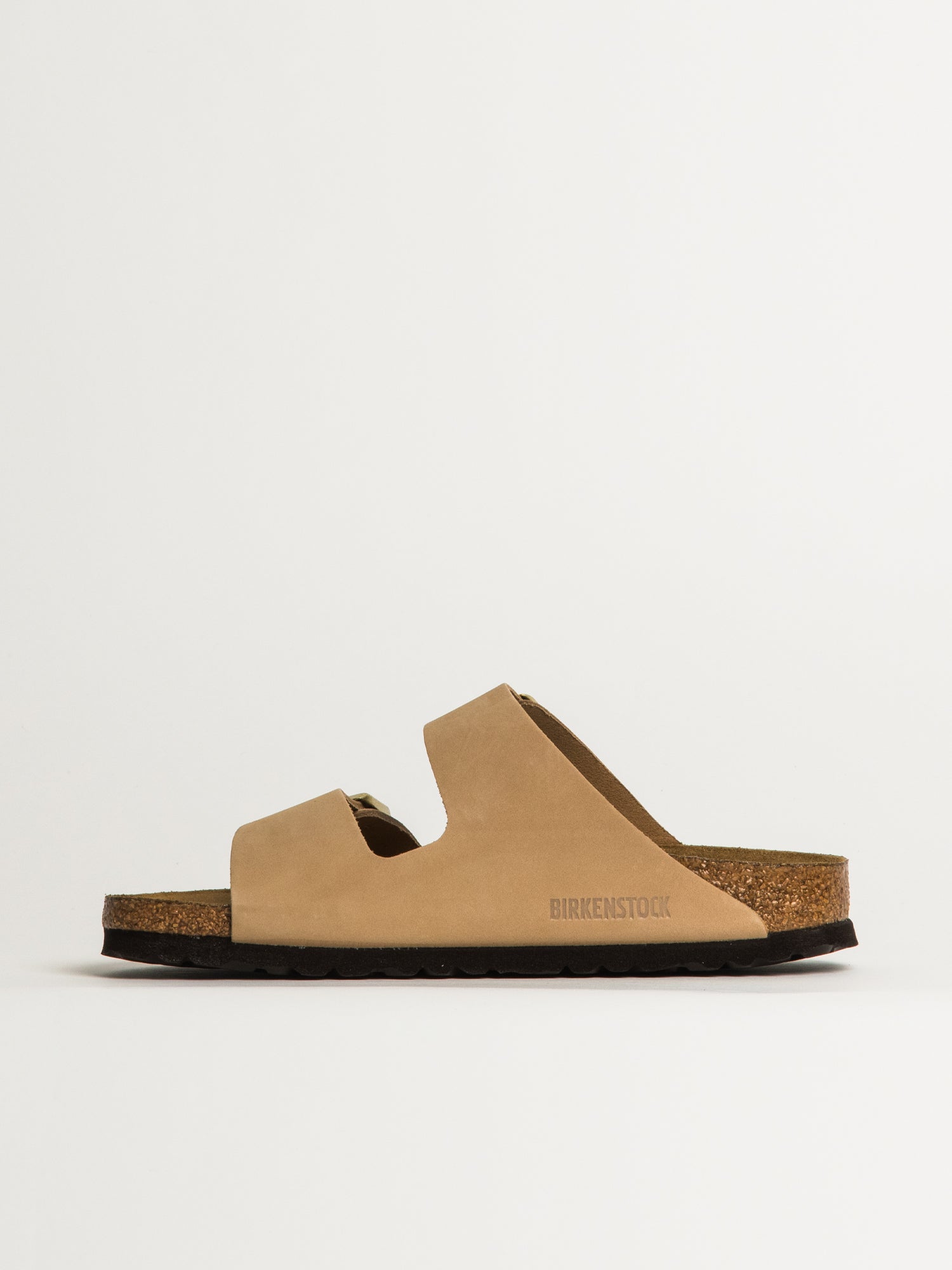 WOMENS BIRKENSTOCK ARIZONA SOFT FOOTBED NUBUCK SANDALS - MEDIUM/NARROW - SAND - Image 3