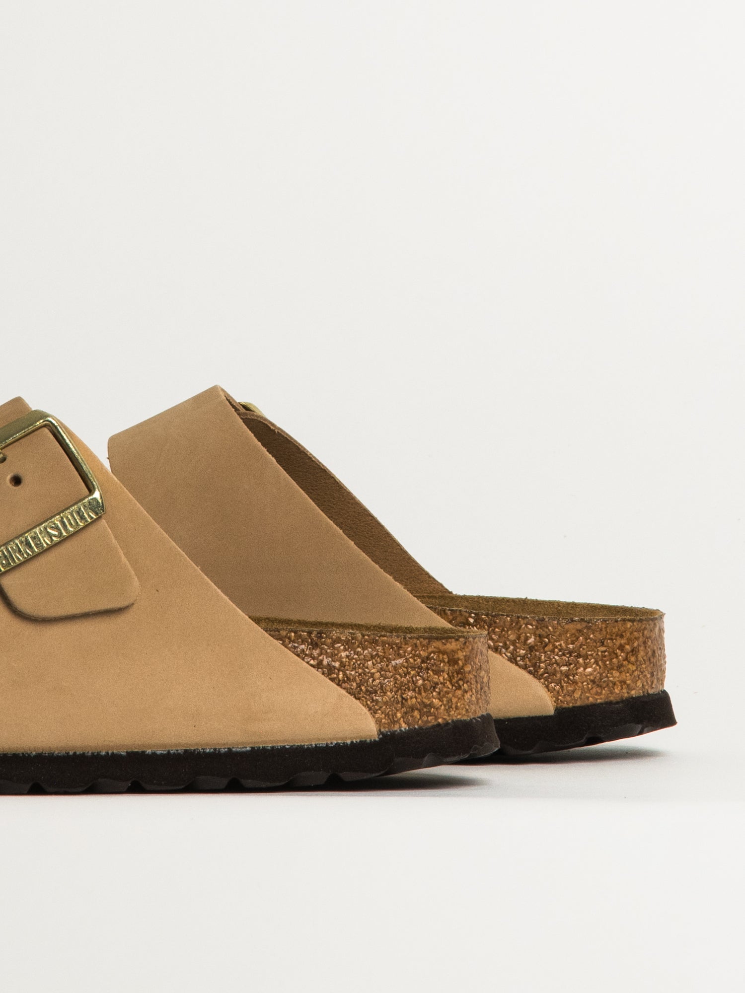 WOMENS BIRKENSTOCK ARIZONA SOFT FOOTBED NUBUCK SANDALS - MEDIUM/NARROW - SAND - Image 7