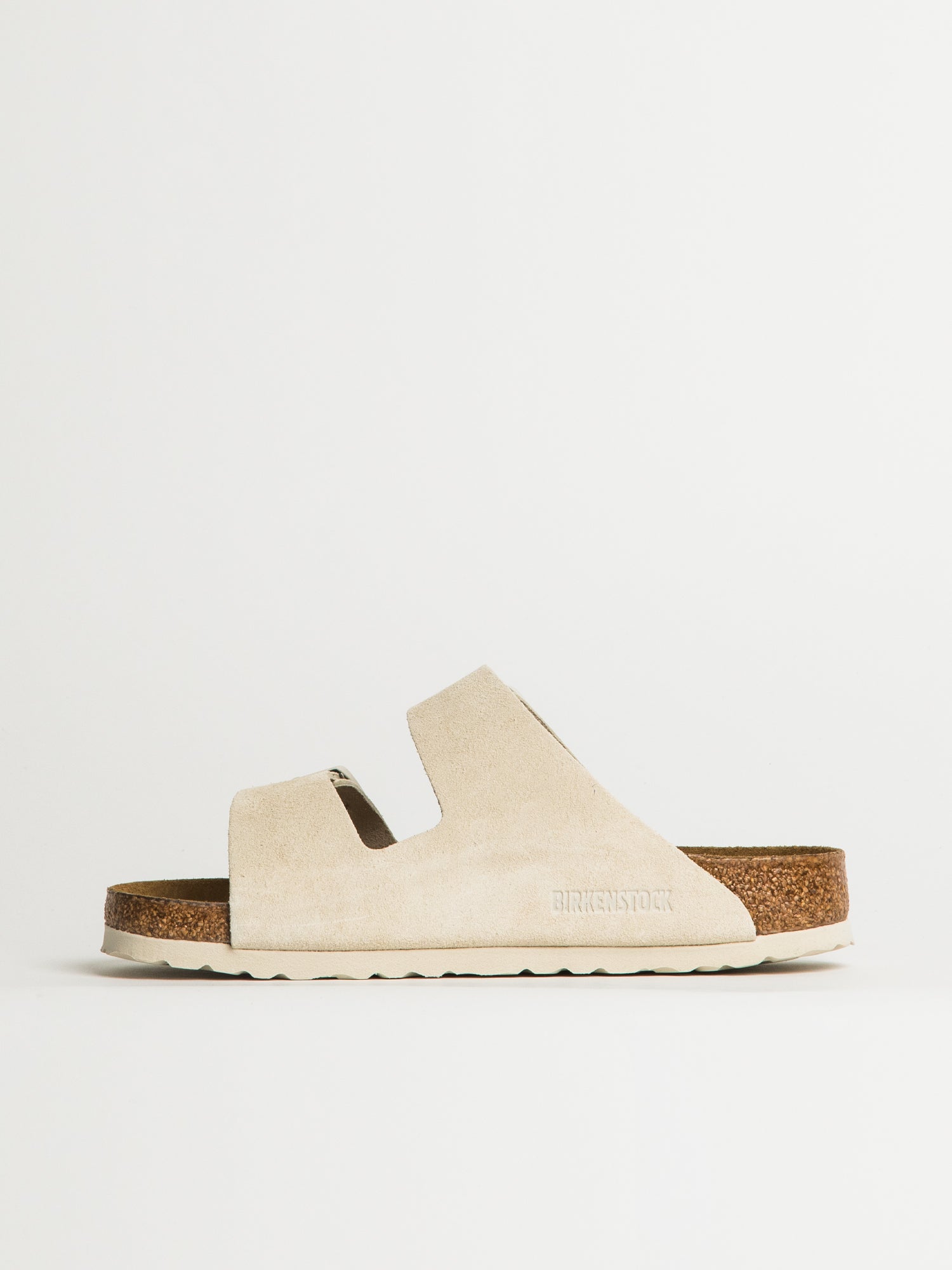 WOMENS BIRKENSTOCK ARIZONA SOFT FOOTBED SUEDE SANDALS - REGULAR - ANTIQUE WHITE - Image 3