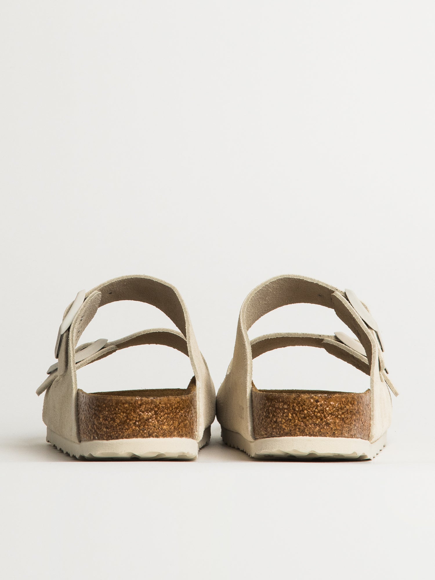 WOMENS BIRKENSTOCK ARIZONA SOFT FOOTBED SUEDE SANDALS - REGULAR - ANTIQUE WHITE - Image 5