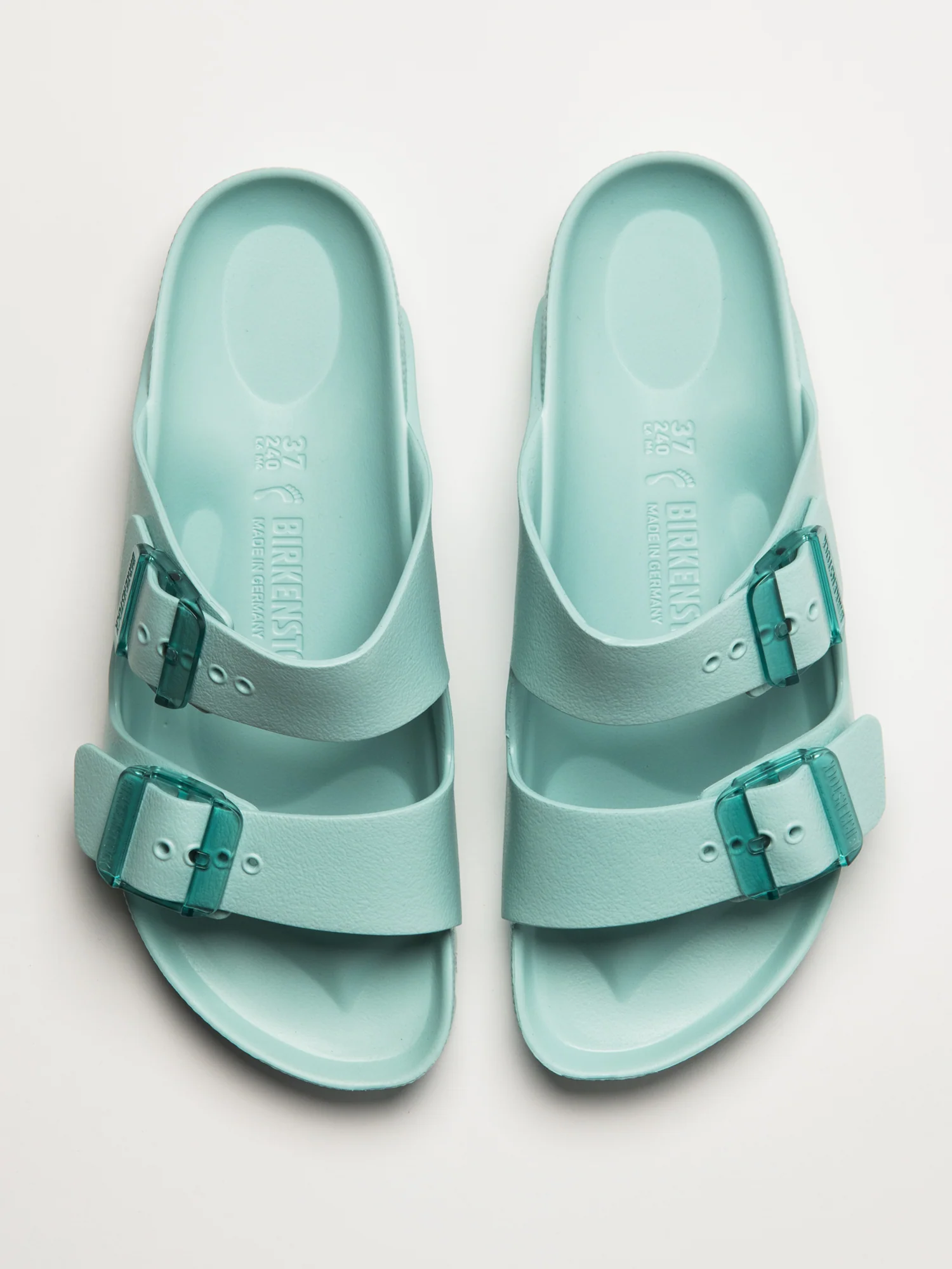 WOMENS BIRKENSTOCK ARIZONA STEALTH EVA SANDALS - MEDIUM/NARROW - AQUA - Image 4
