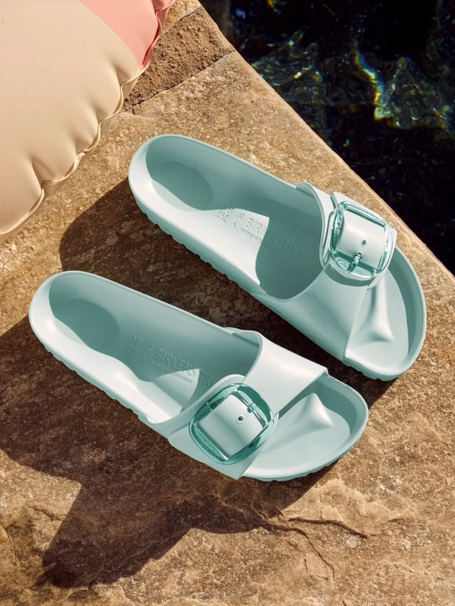 WOMENS BIRKENSTOCK MADRID BIG BUCKLE EVA SANDALS - MEDIUM/NARROW - AQUA - Image 8