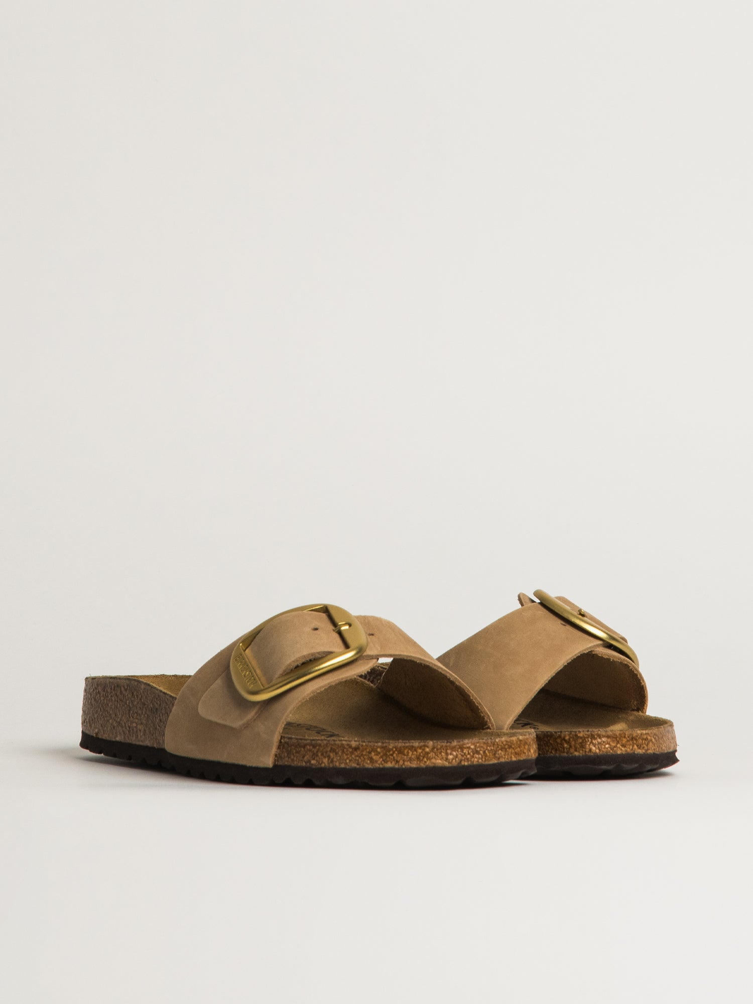 WOMENS BIRKENSTOCK MADRID BIG BUCKLE NUBUCK SANDAL - SAND - Image 2