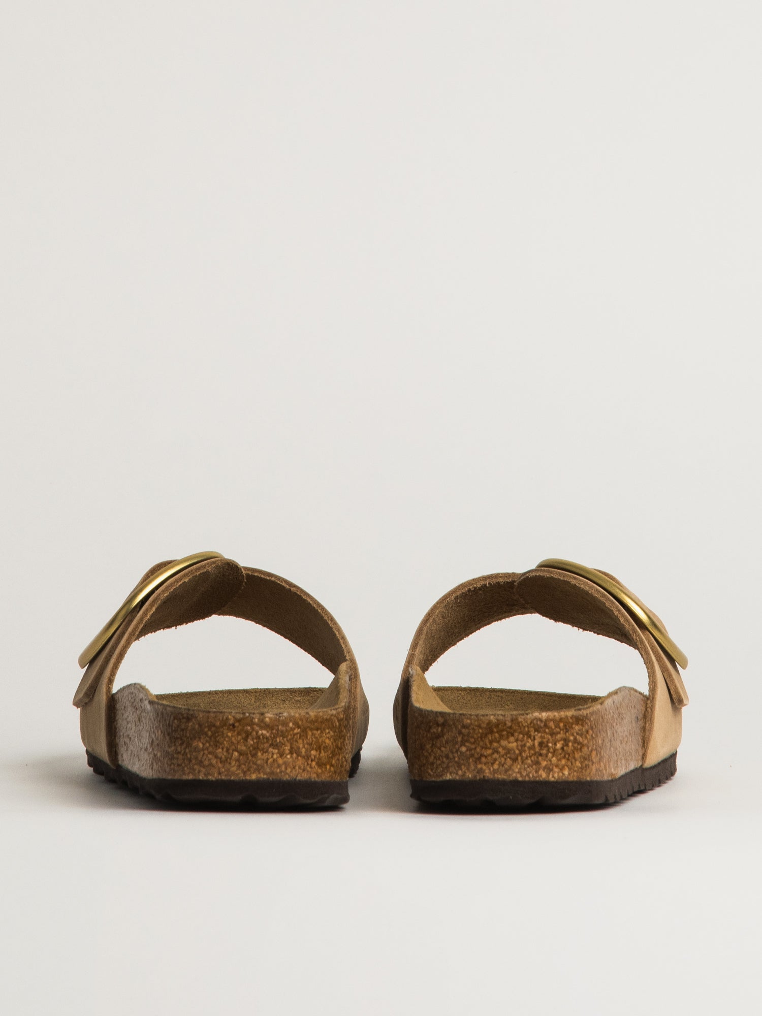 WOMENS BIRKENSTOCK MADRID BIG BUCKLE NUBUCK SANDAL - SAND - Image 5