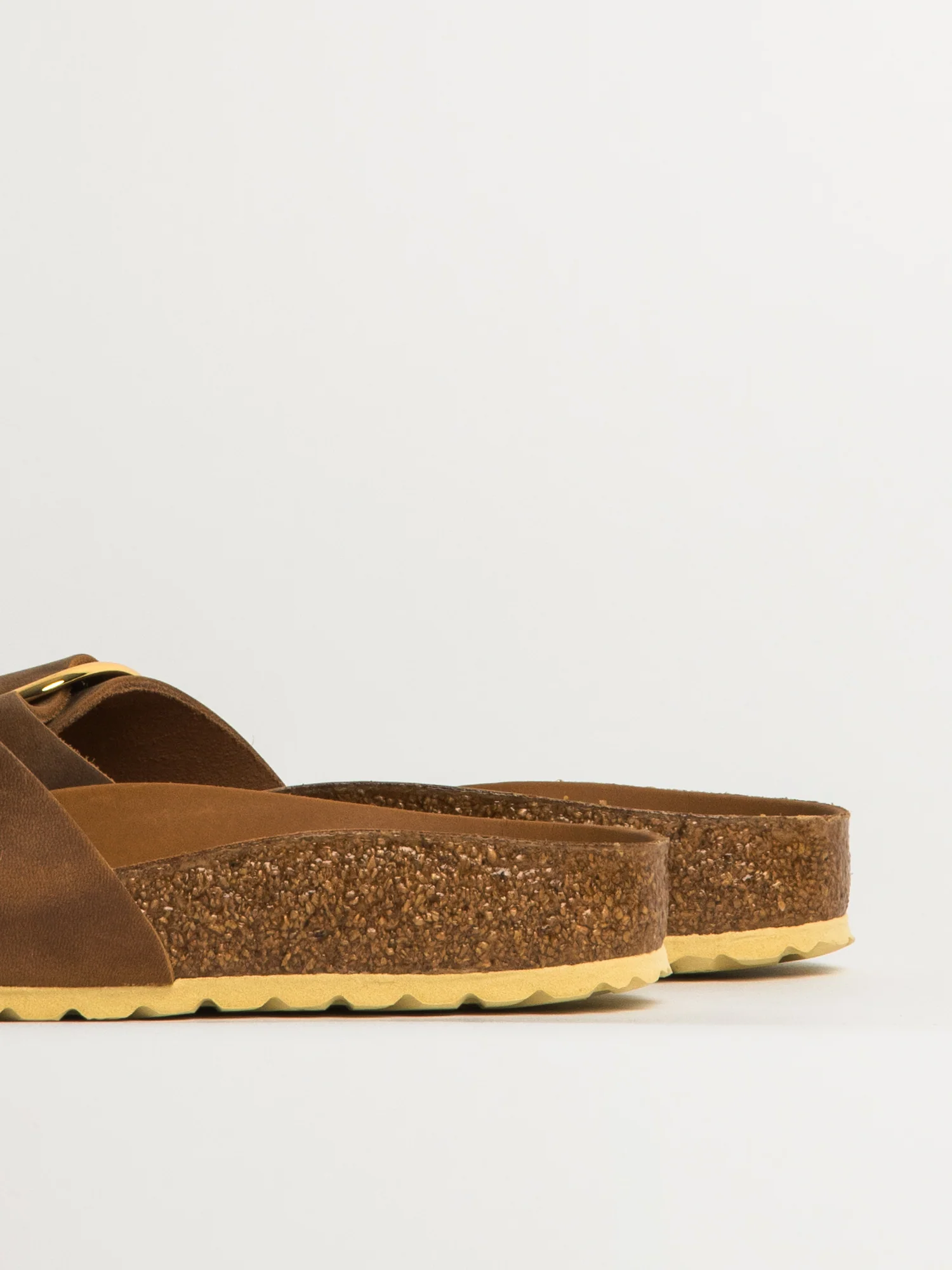 WOMENS BIRKENSTOCK MADRID BIG BUCKLE OILED LEATHER SANDALS - MEDIUM/NARROW - COGNAC - Image 7