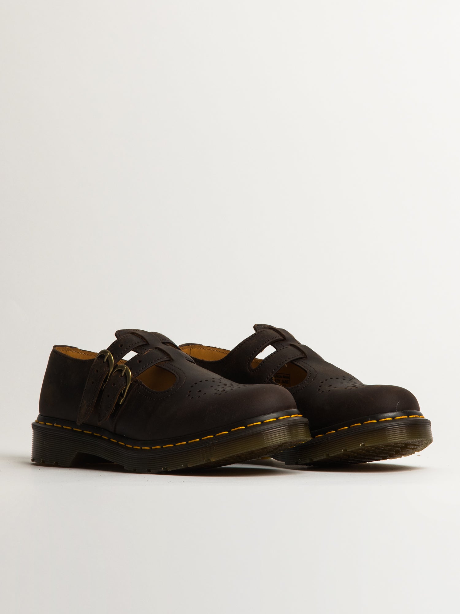WOMENS DR MARTENS 8065 MARY JANE CRAZY HORSE BOOTS - Image 2