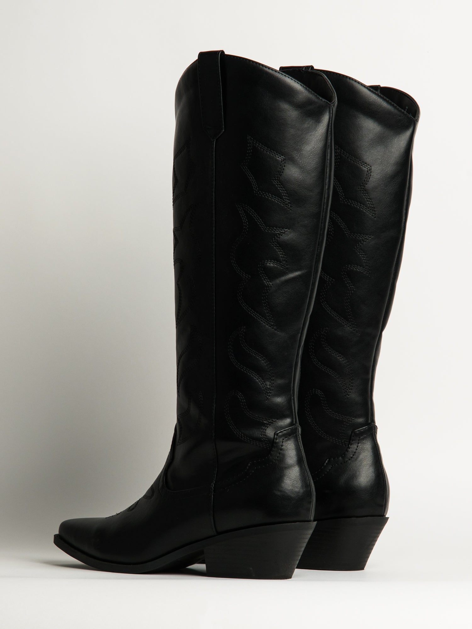 WOMENS HARLOW OAKLEE COWBOY BOOTS - BLACK - Image 4