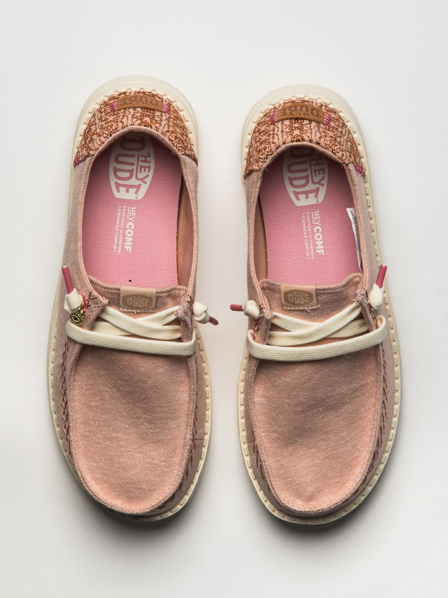 WOMENS HEY DUDE WENDY BREAK SURF JERSEY SNEAKER - ROSE - Image 4