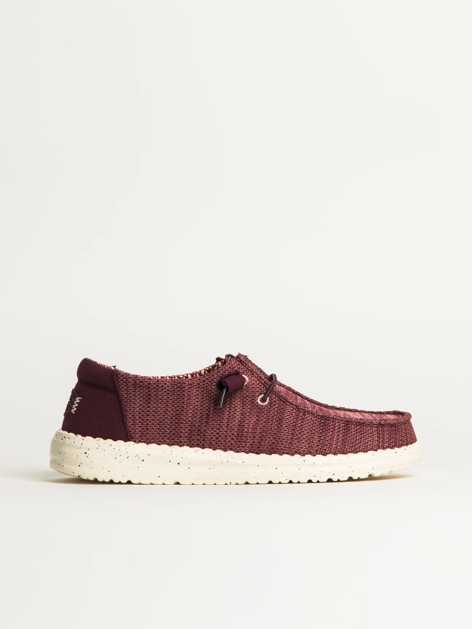 WOMENS HEYDUDE WENDY STRETCH SOX - BURGUNDY