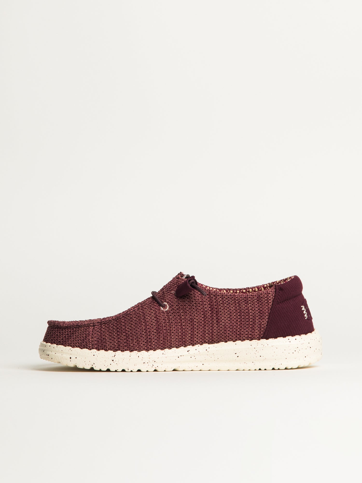 WOMENS HEYDUDE WENDY STRETCH SOX - BURGUNDY - Image 3