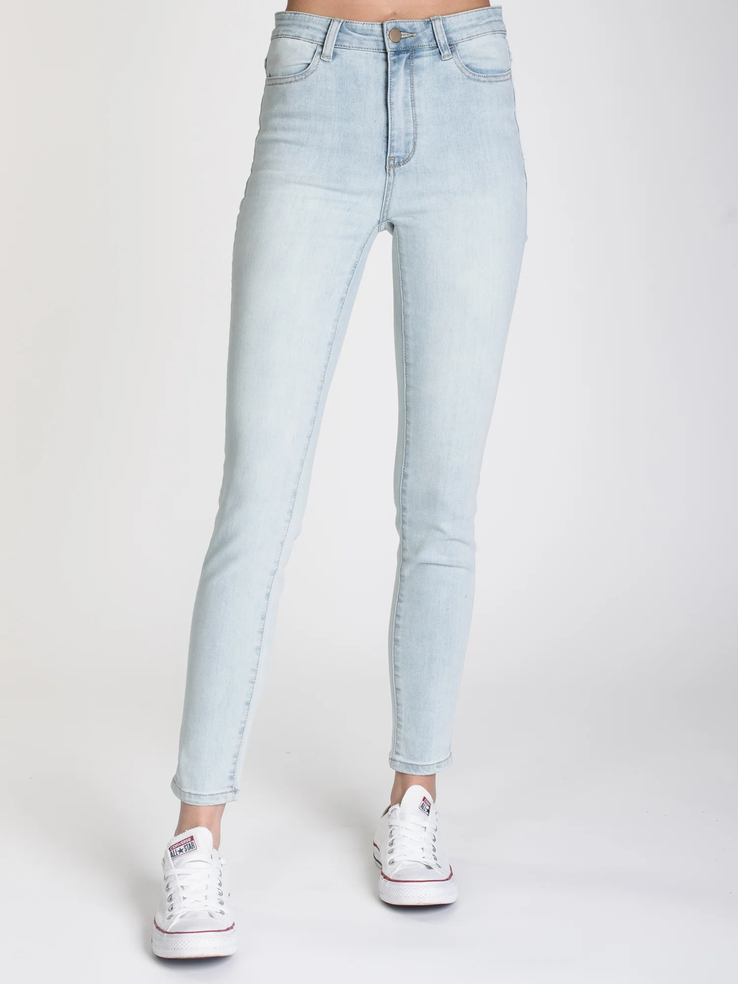 WOMENS HI-RISE SKINNY DENIM - LIGHT - CLEARANCE