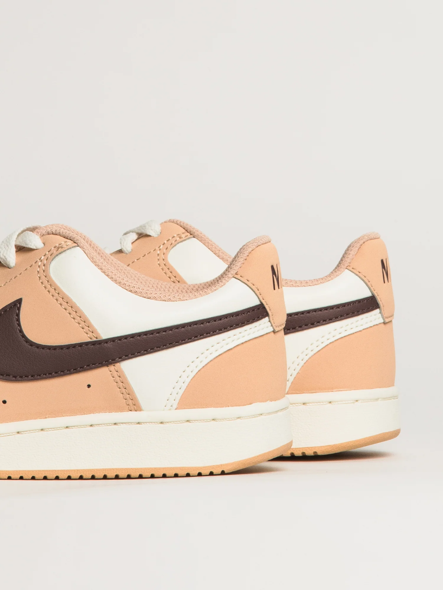 WOMENS NIKE COURT VISION LOW SNEAKER - TAN - Image 7