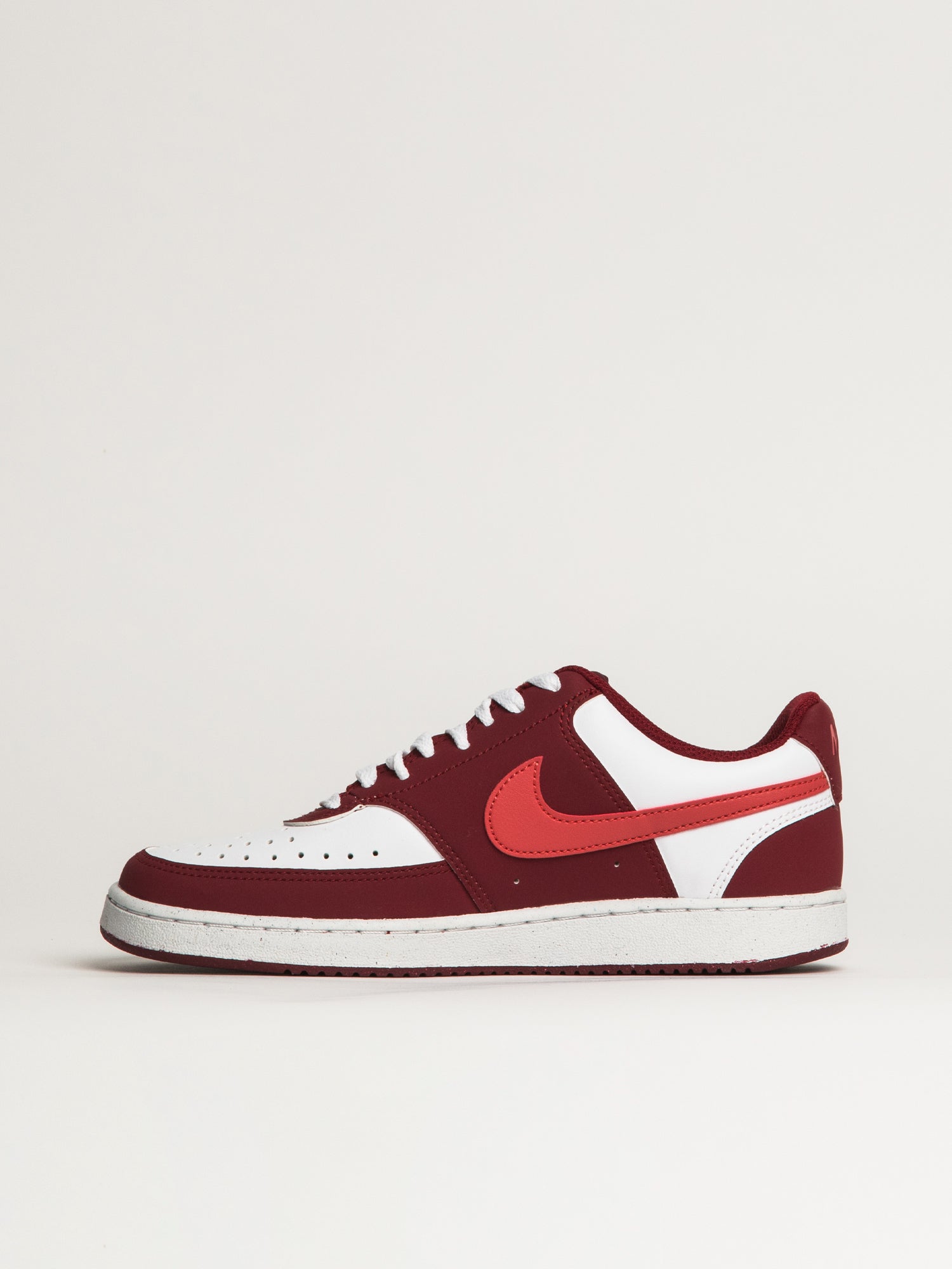 WOMENS NIKE COURT VISION LOW SNEAKER - TEAM RED/WHITE - Image 3
