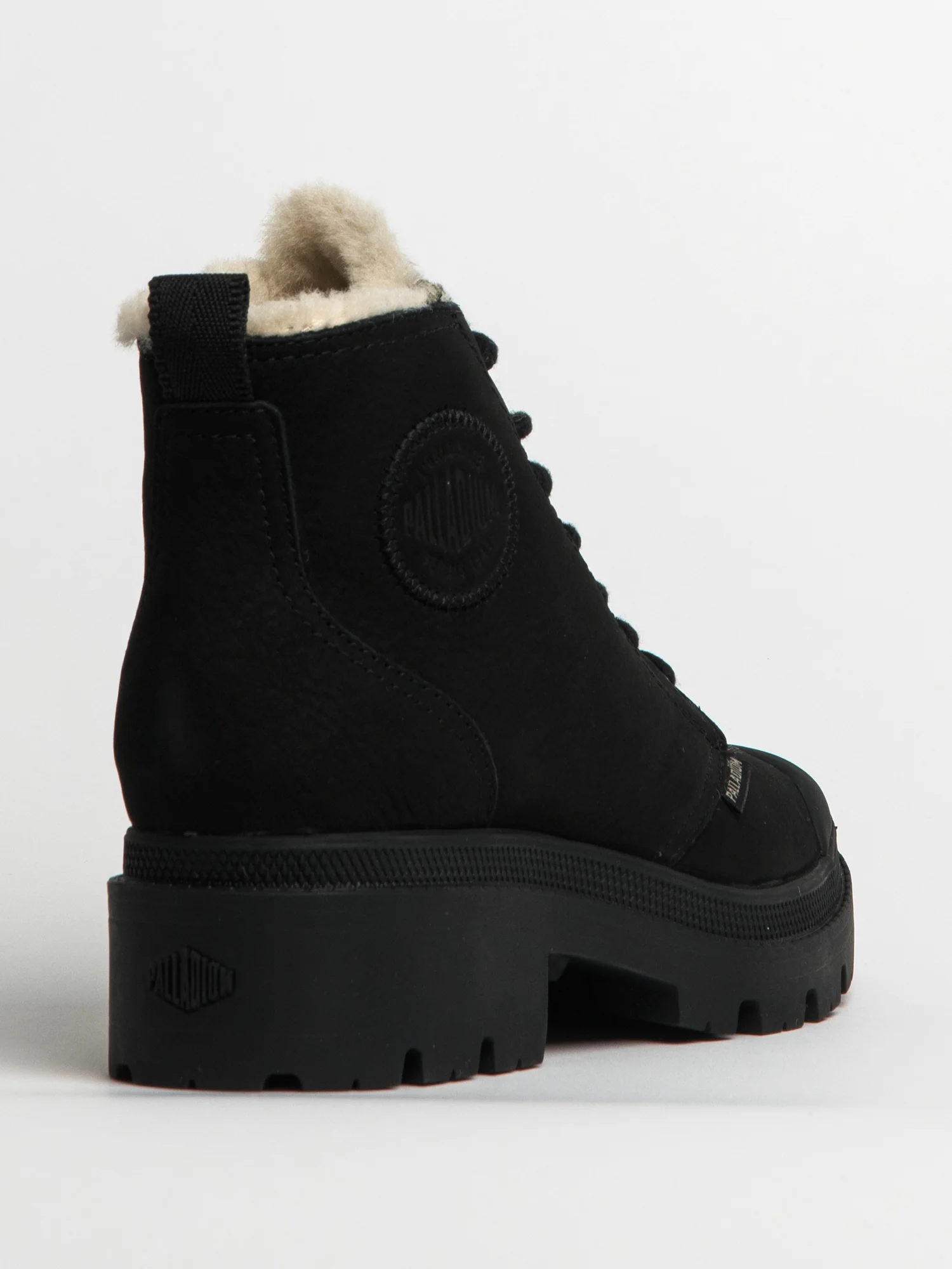 WOMENS PALLADIUM PALLABASE WOOL-LINED NUBUCK ZIP - CLEARANCE - Image 3