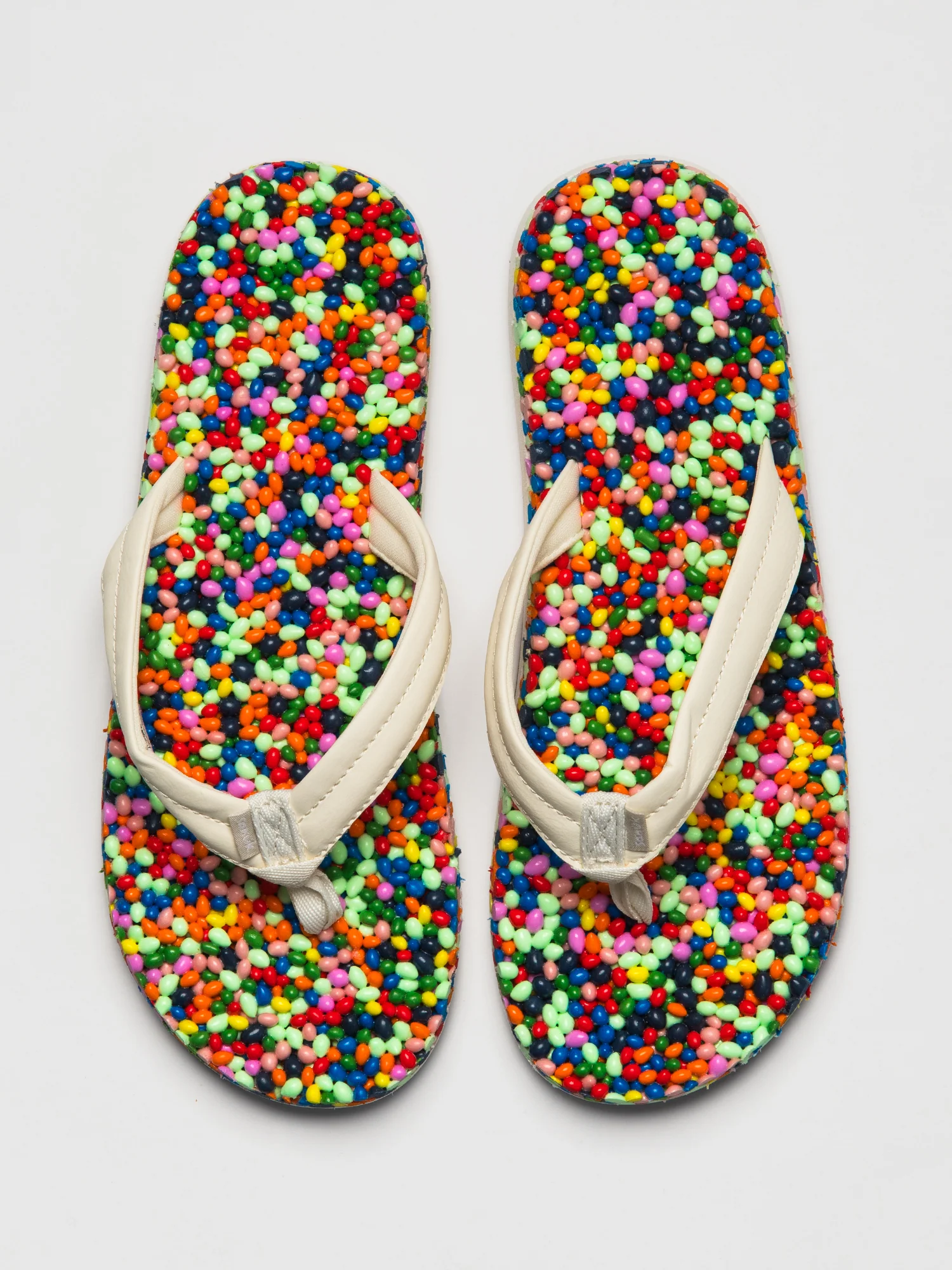 WOMENS SANUK BUBBLECUSH SANDALS - RAINBOW CONFETTI - Image 2