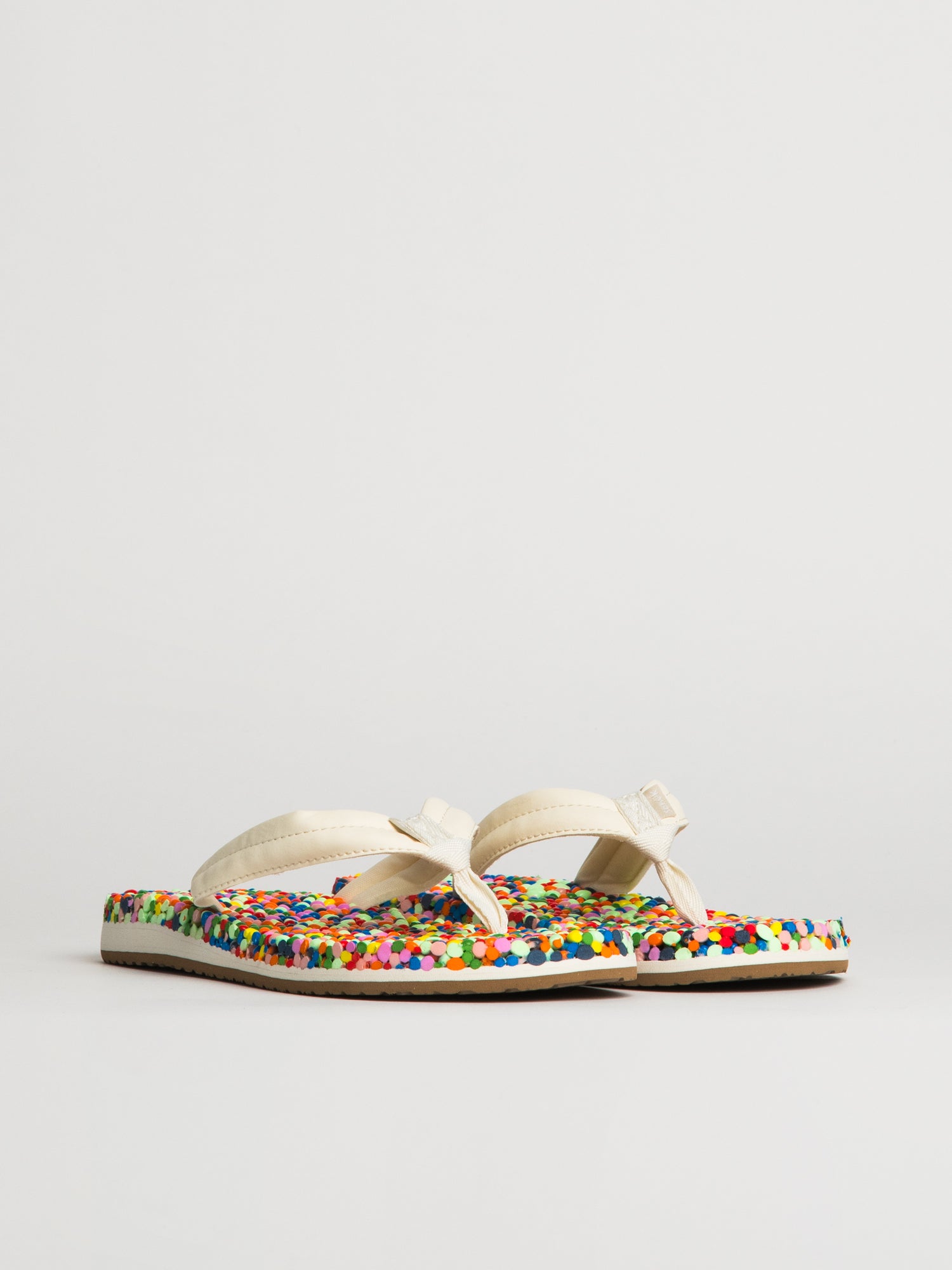 WOMENS SANUK BUBBLECUSH SANDALS - RAINBOW CONFETTI - Image 3