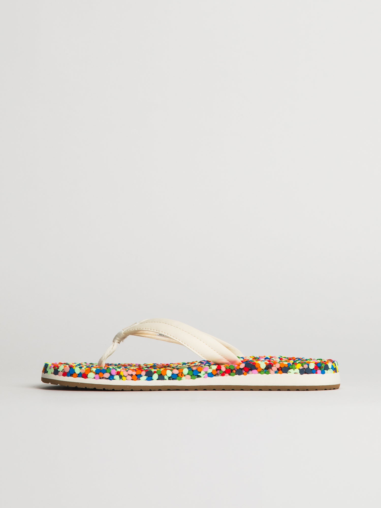 WOMENS SANUK BUBBLECUSH SANDALS - RAINBOW CONFETTI - Image 4