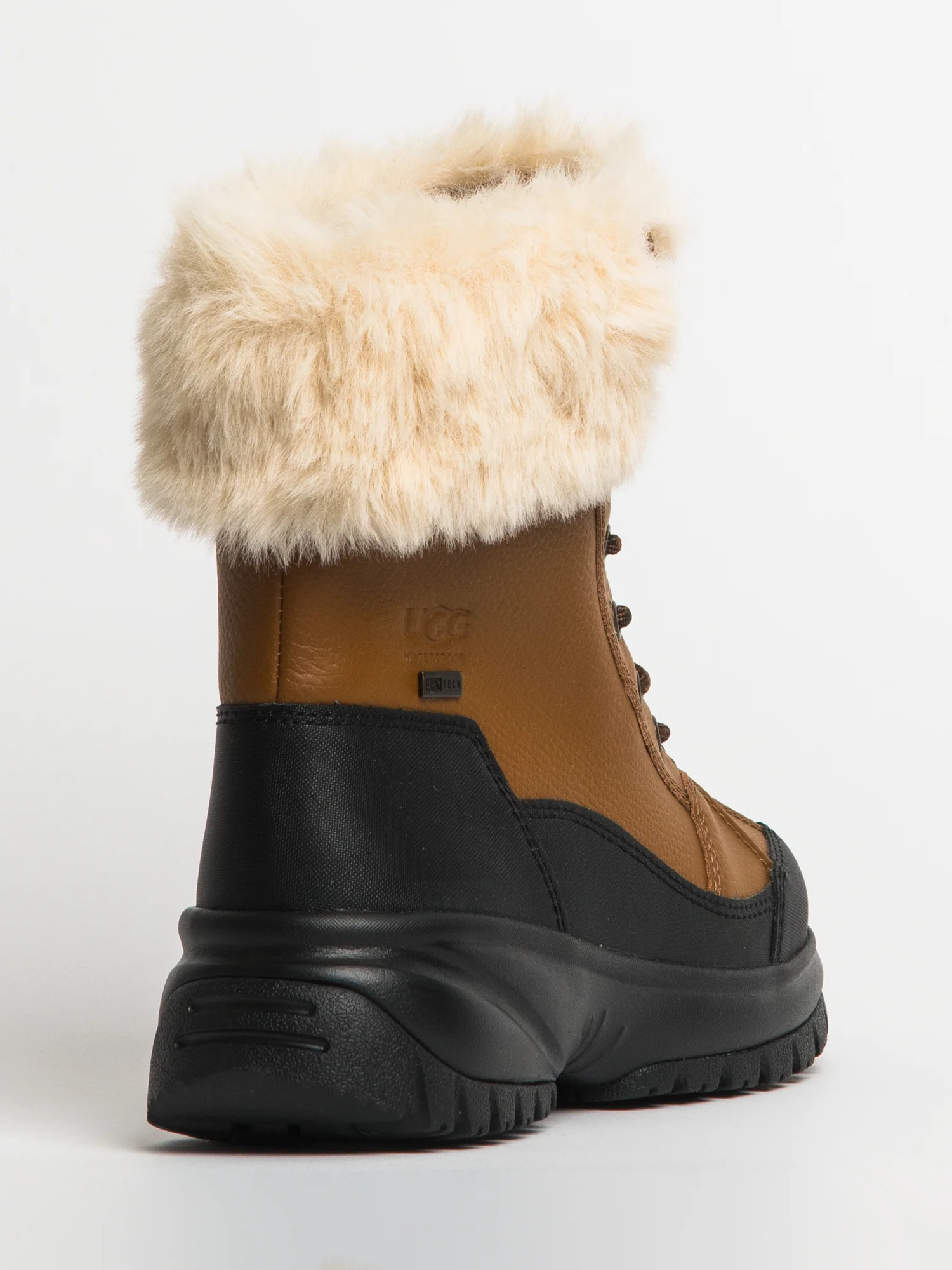 WOMENS UGG YOSE FLUFF BOOT - BROWN - Image 3
