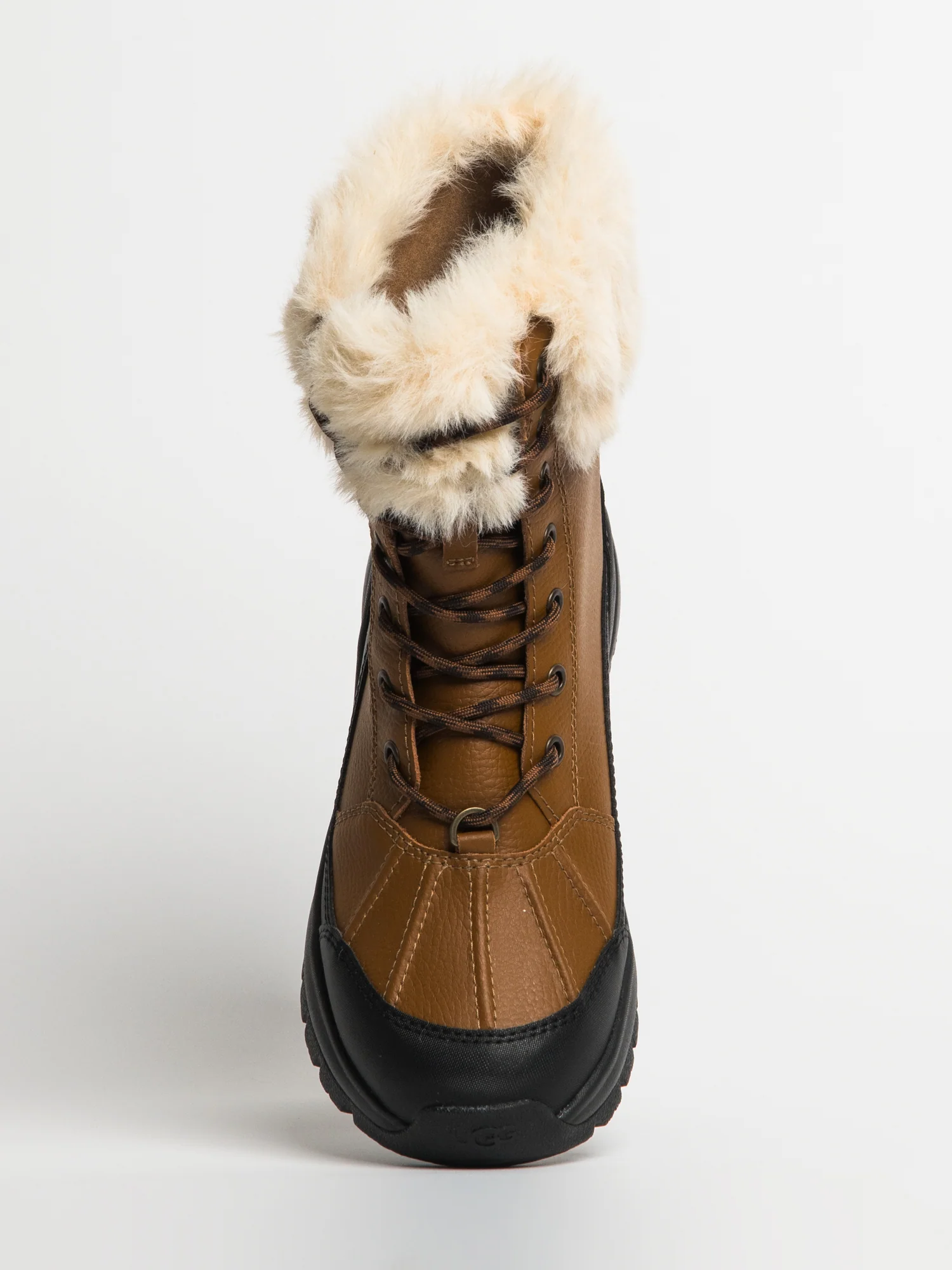 WOMENS UGG YOSE FLUFF BOOT - BROWN - Image 5